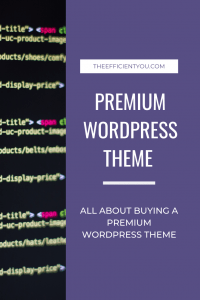 Buying a premium WordPress theme